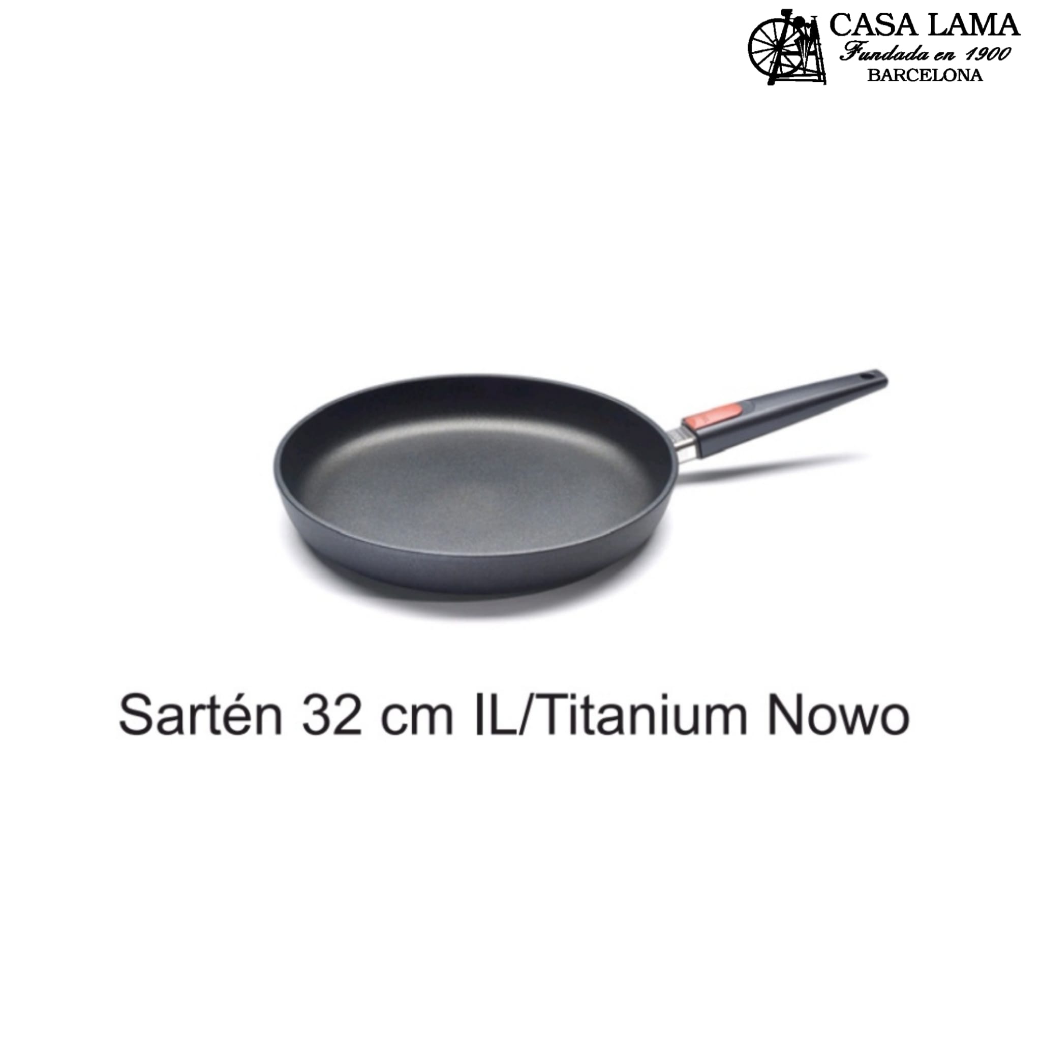 Sartén antiadherente TITANIUM NOWO, 28 cm, para inducción, titanio, WOLL 