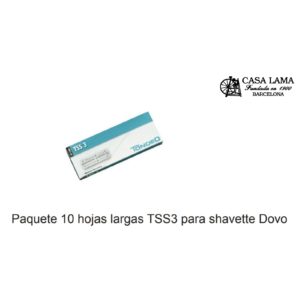 Paquete 10 hojas largas TSS3 para navajas shavette Dovo