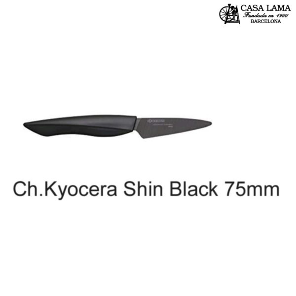 Cuchillo Kyocera Shin Black pelador de cerámica 7,5cm