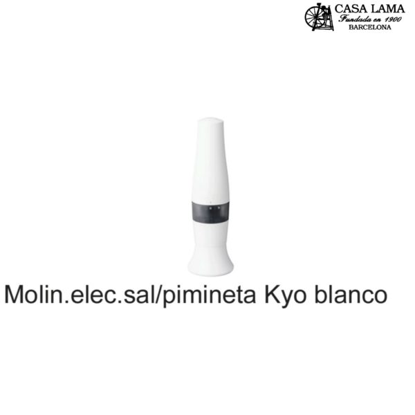 Molinillo eléctrico Kyocera sal/pimienta color blanco /negro
