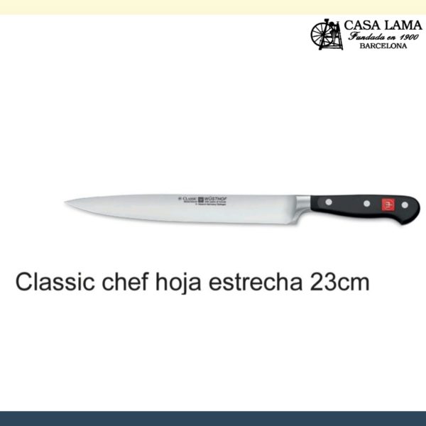 Cuchillo Wüsthof Classic Chef hoja estrecha 23 cm
