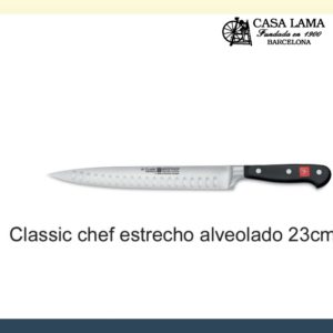 Cuchilllo Wüsthof Classic Chef hoja estrecha alveolada 23 cm