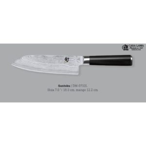 Cuchillo Kai Shun Damasco Zurdos Santoku 18 cm