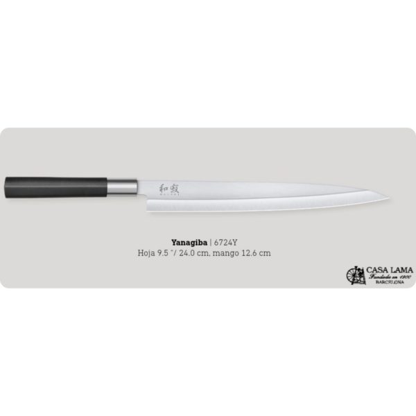 Cuchillo Wasabi Black Yanagiba 24cm