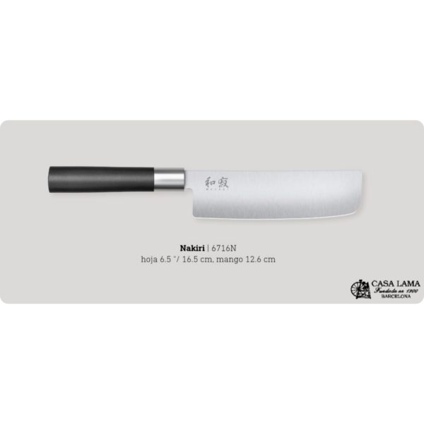 Cuchillo Wasabi Black Nakiri 16,5cm