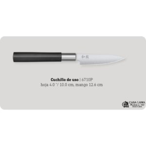 Cuchillo Wasabi Black Pelador 10cm