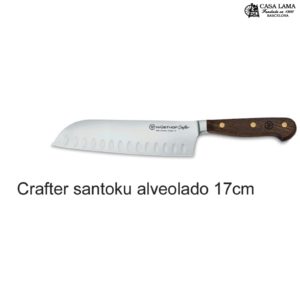 Cuchillo Wüsthof Crafter Santoku alveolado 17cm