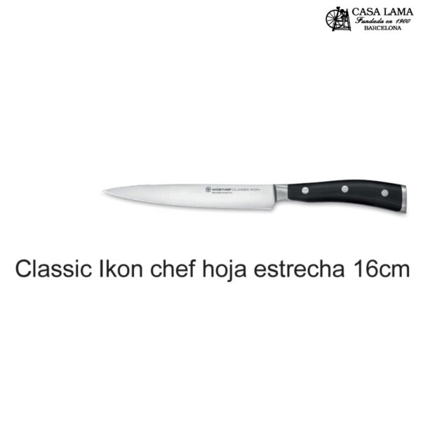 Cuchillo Wüsthof Classic Ikon Chef hoja estrecha 16 cm