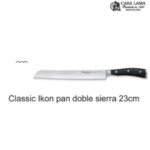 Cuchillo Wüsthof Classic Ikon Pan doble sierra 23 cm