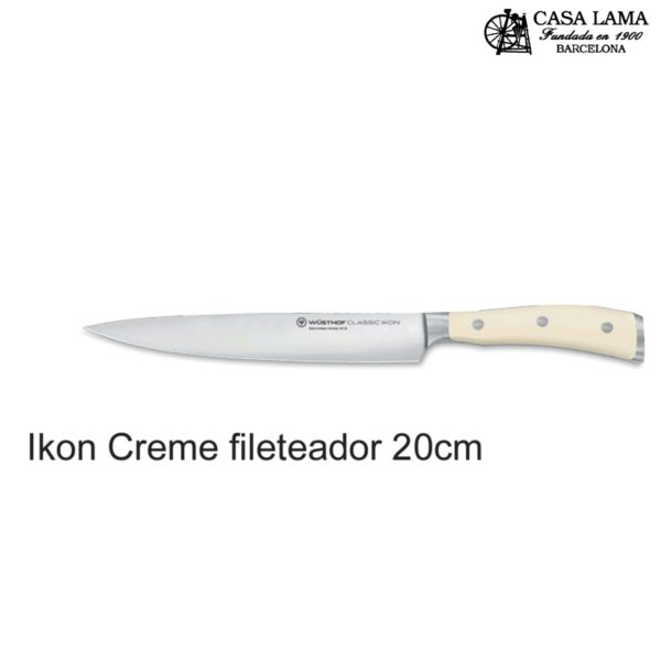 Cuchillo Wüsthof Classic Ikon Creme Fileteador 20cm