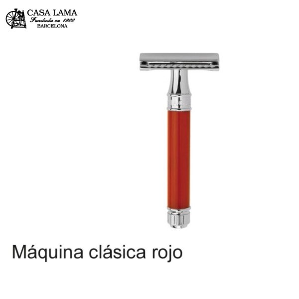 Maquina de afeitar clásica roja Edwin Jagger
