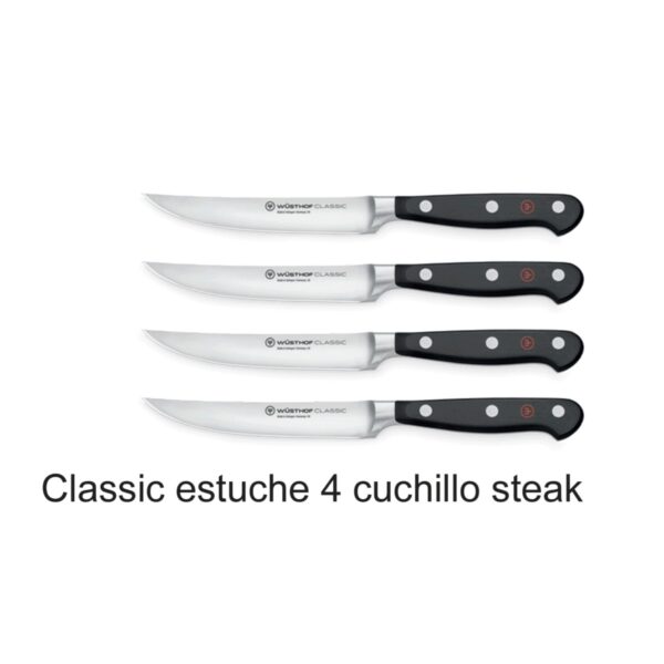 Wüsthof Classic Juego de 4 cuchillos steak