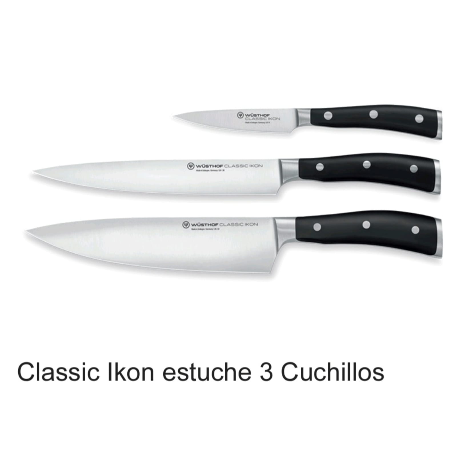 Wüsthof Classic Ikon Juego de 3 cuchillos
