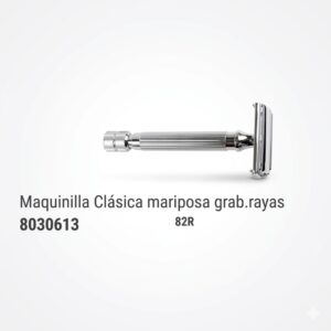 Maquinilla Clásica Parker Mariposa con Grabado Rayas