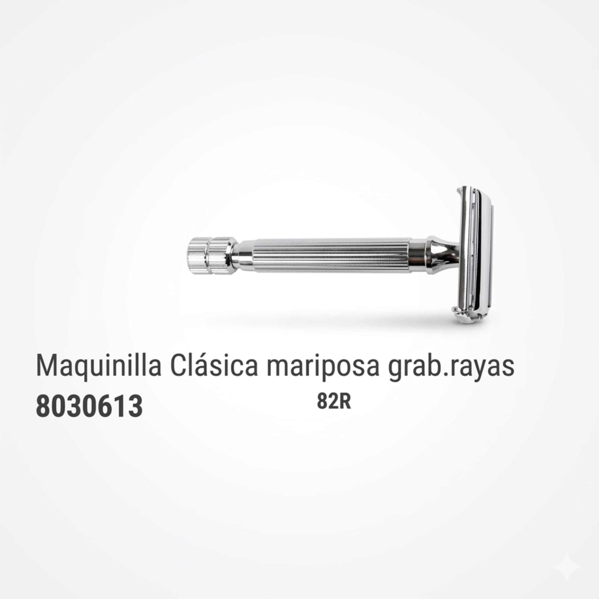 Maquinilla Clásica Parker Mariposa con Grabado Rayas