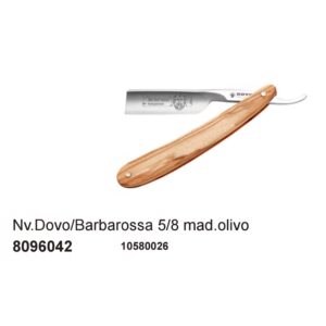 Navaja de afeitar Dovo/Barbarossa 5/8" madera olivo.