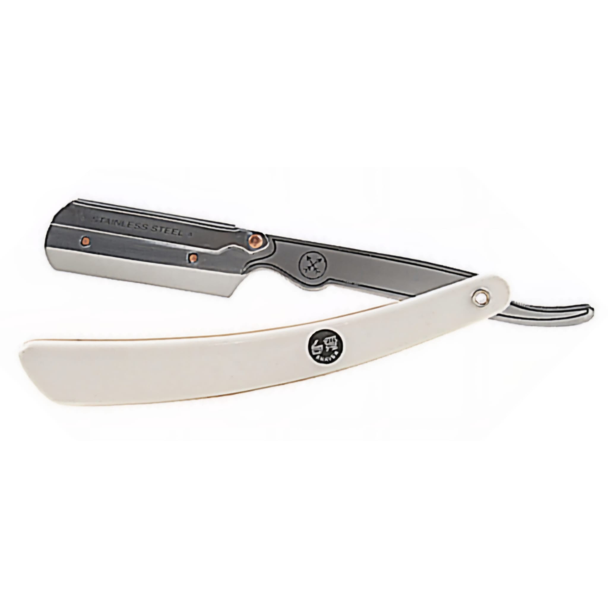 Navaja de afeitar Parker SRW mango resina blanca