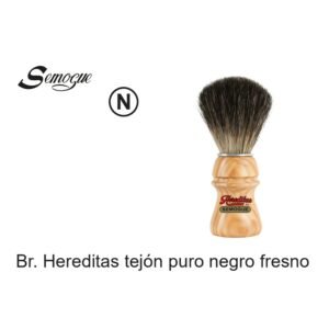 Brocha Semogue Hereditas Tejón puro negro fresno